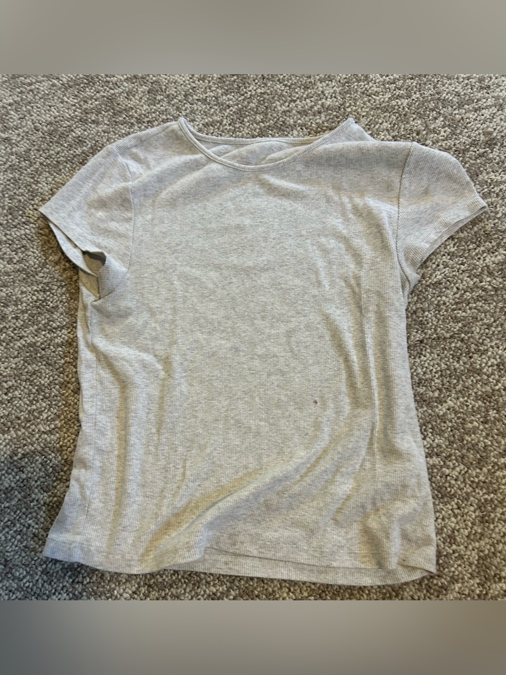 American Eagle Outfitters Light Gray Short Sleeve Tee